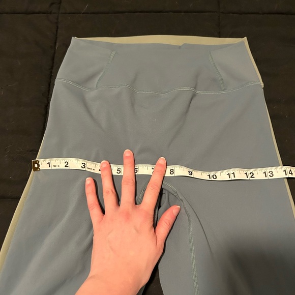 Oner Active Women's Set of 2 Leggings in Pale Green and Light Blue - Picture 7 of 8